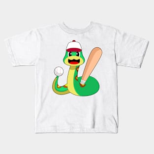 Snake Baseball Baseball bat Sports Kids T-Shirt